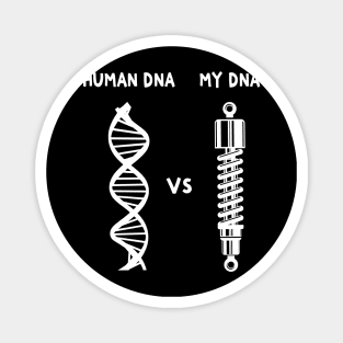 Human DNA Car Guy DNA Funny Car Enthusiast Magnet